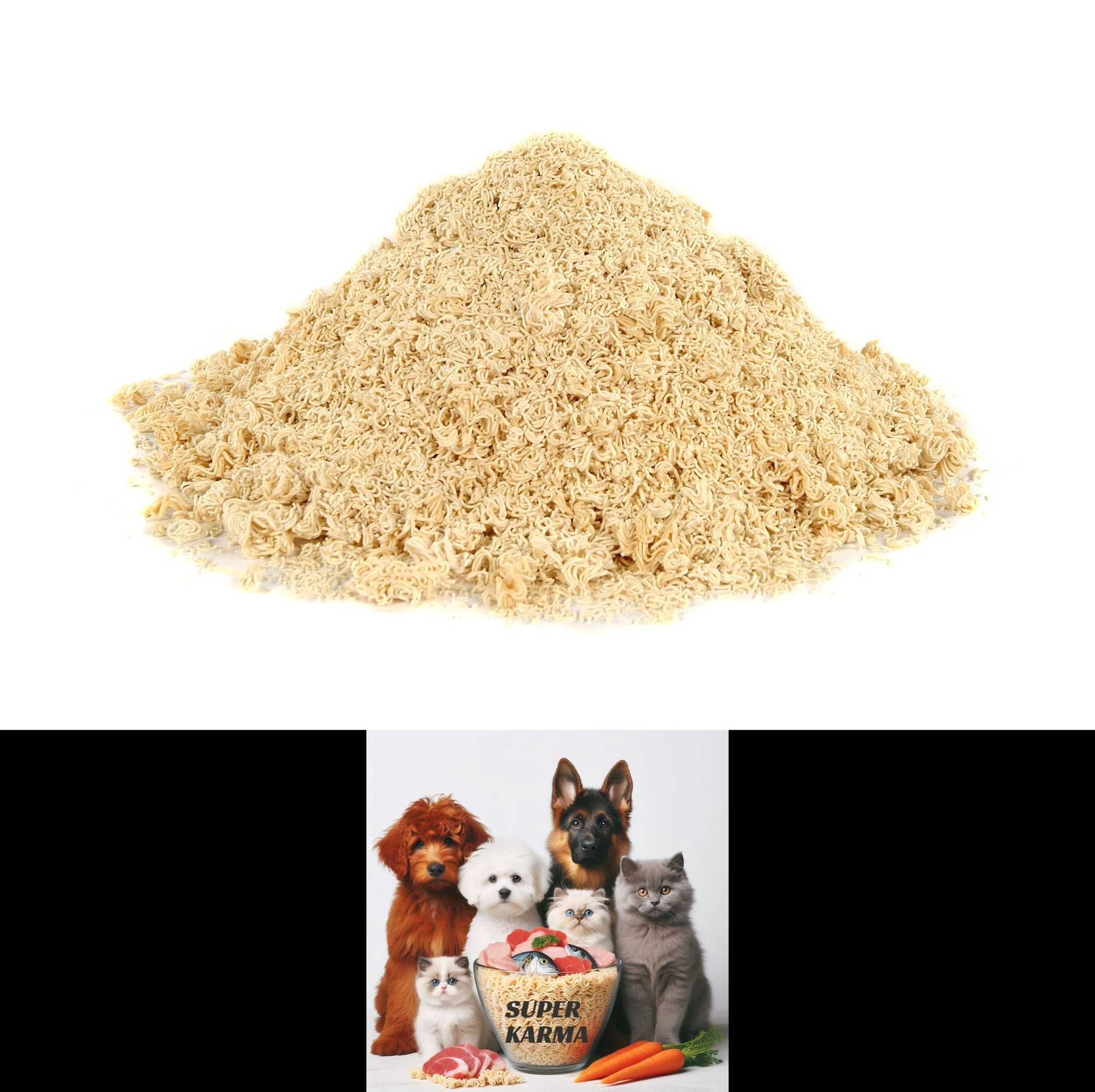 PROMOCJA - 28kg - CZYSTY Makaron instant  - karma sucha BEZ DODATKÓW