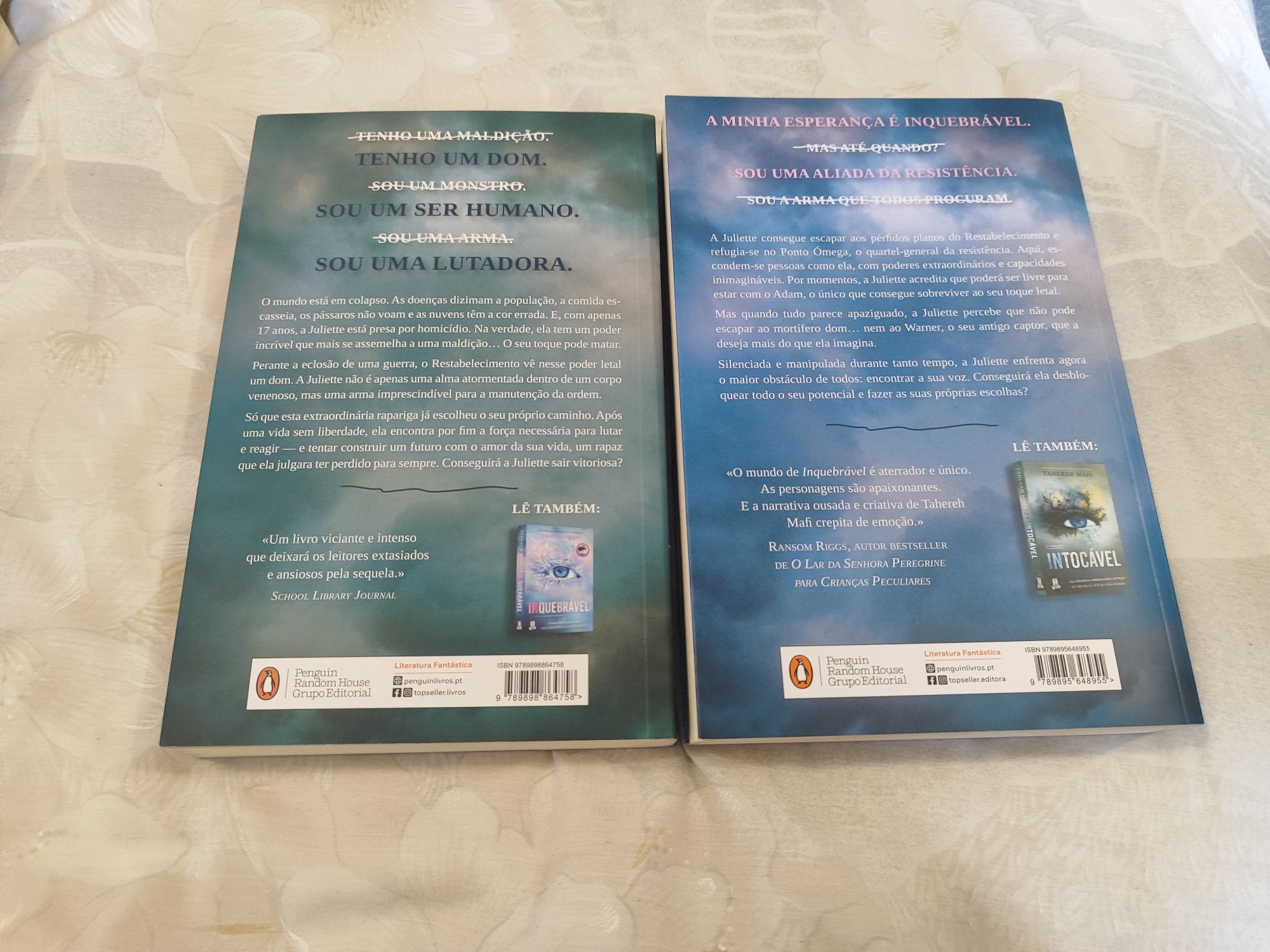 Saga shatter me - 2 livros