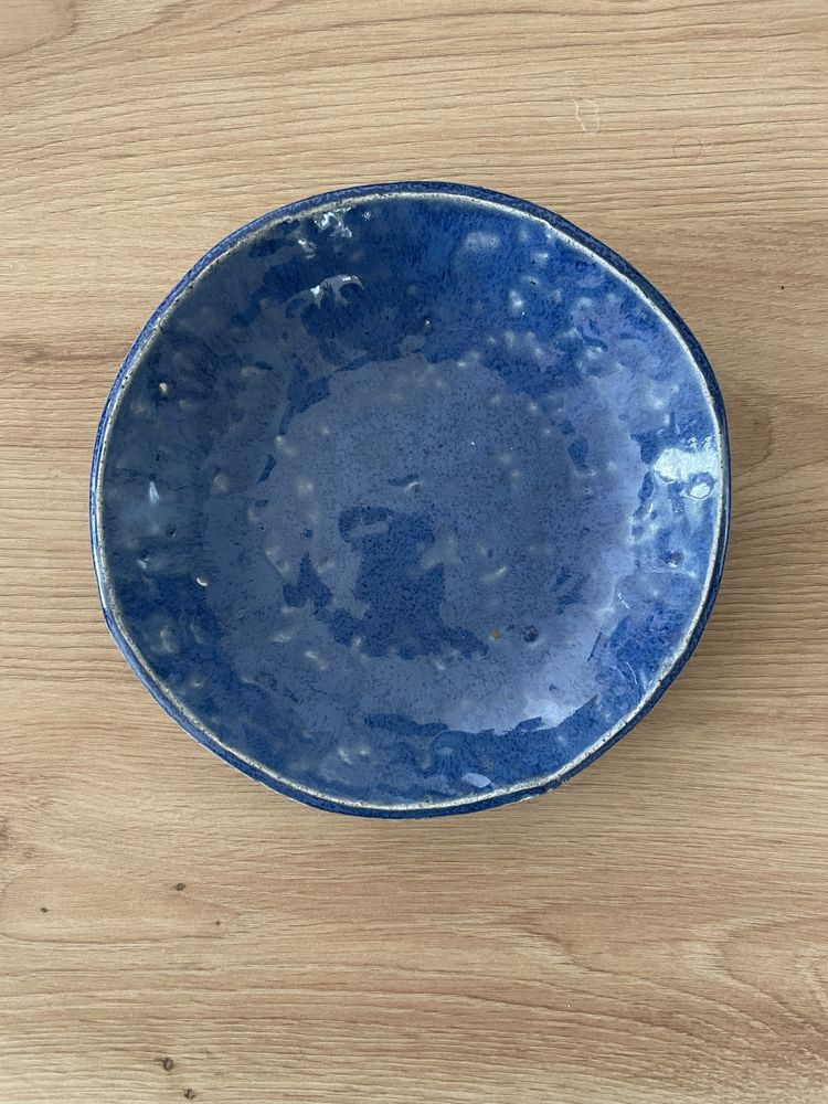 Miseczka miska ceramiczna ręcznie robiona niebieska