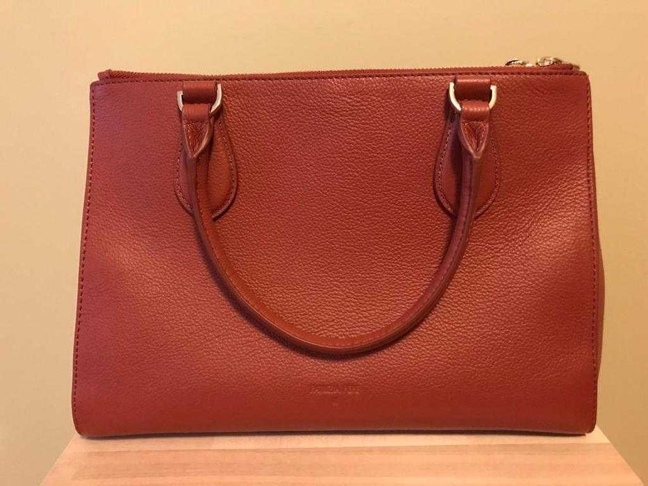 Torebka skórzana Patrizia Pepe 2V9941/A4U8-B702 Deep Bronze