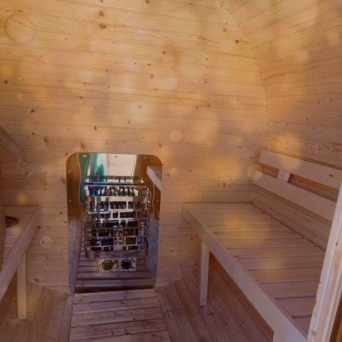 Sauna ogrodowa BECZKA mini 180 cm do samodzielnego montażu