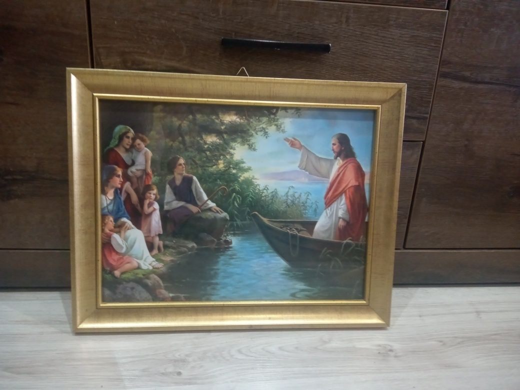 Obraz z Jezusem w łodzi
