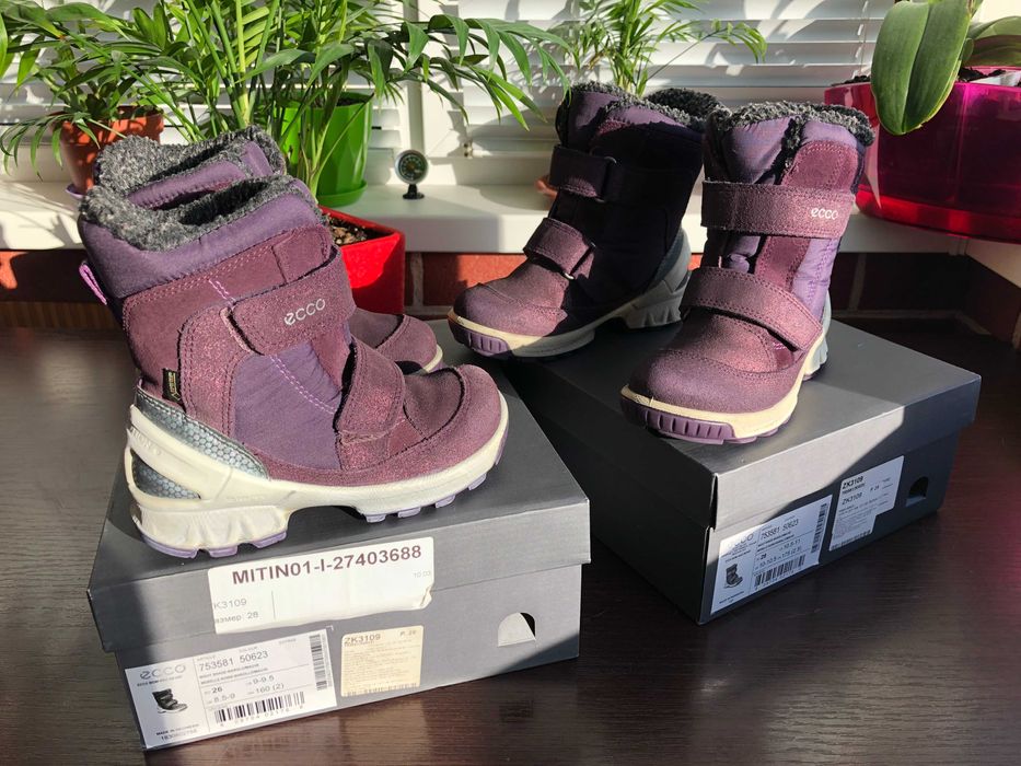 Ботинки детские ECCO BIOM HIKE GORETEX мод. 753581 (50623) размер 28