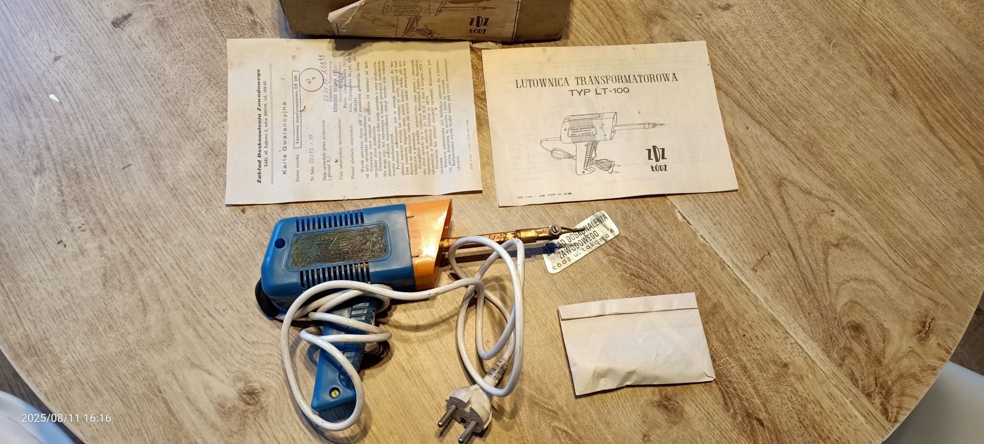Lutownica transformatorowa typ lt-100 77 rok