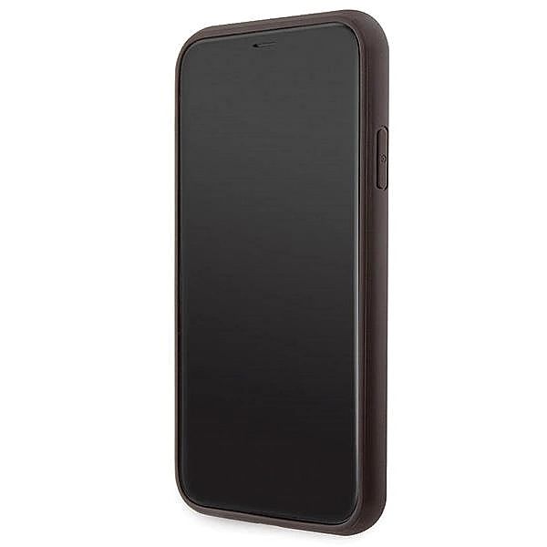 Etui Guess Crossbody 4G Metal Logo na iPhone 11 / Xr - brązowe