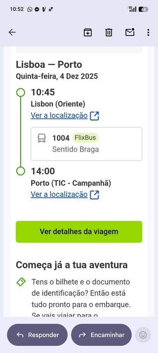 Vendo bilhetes de flixbus autocarro porto