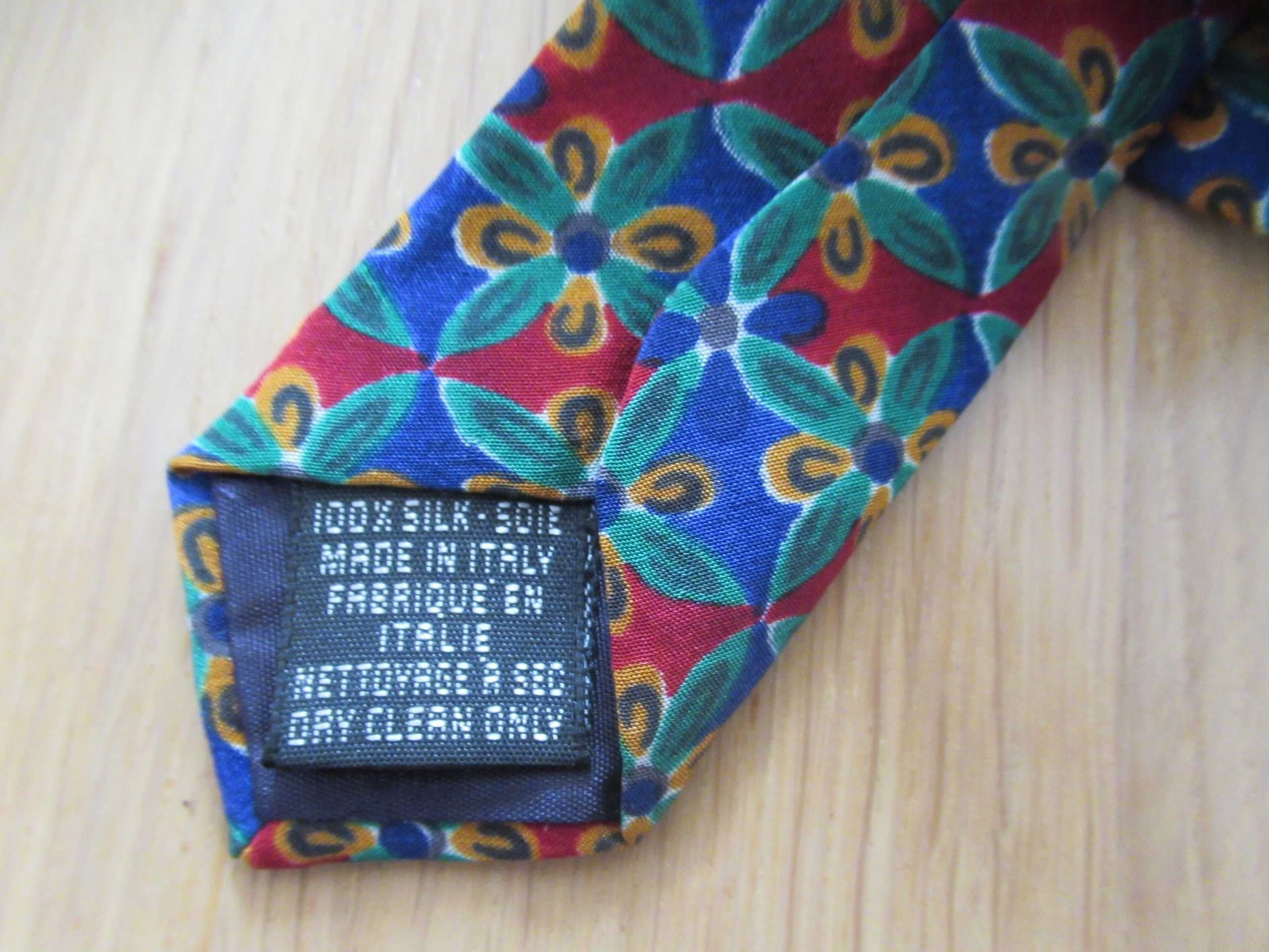 Charleston Tie Rack krawat śledzik 100% jedwab