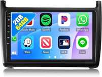 Camecho Radio 2Din Android 13 9" Do Vw Polo 2/64Gb Carplay Navi