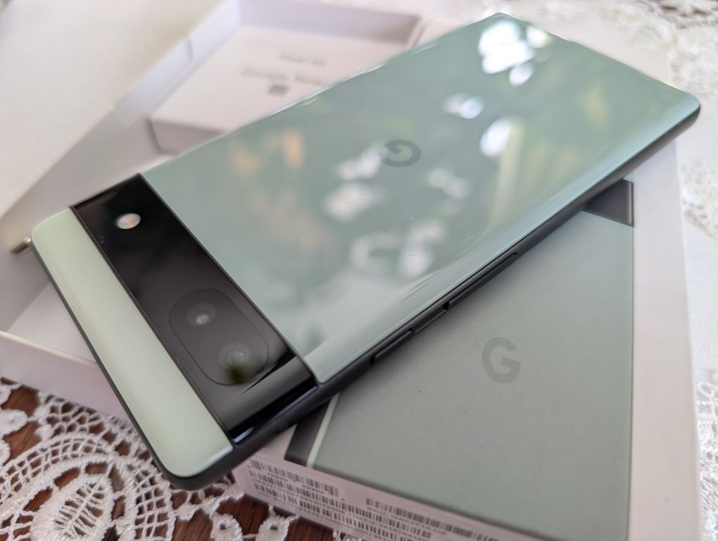 ІДЕАЛ Google Pixel 6a  Sage 6-128Gb/30 циклів/Neverlock/NFC/ Без Вигор