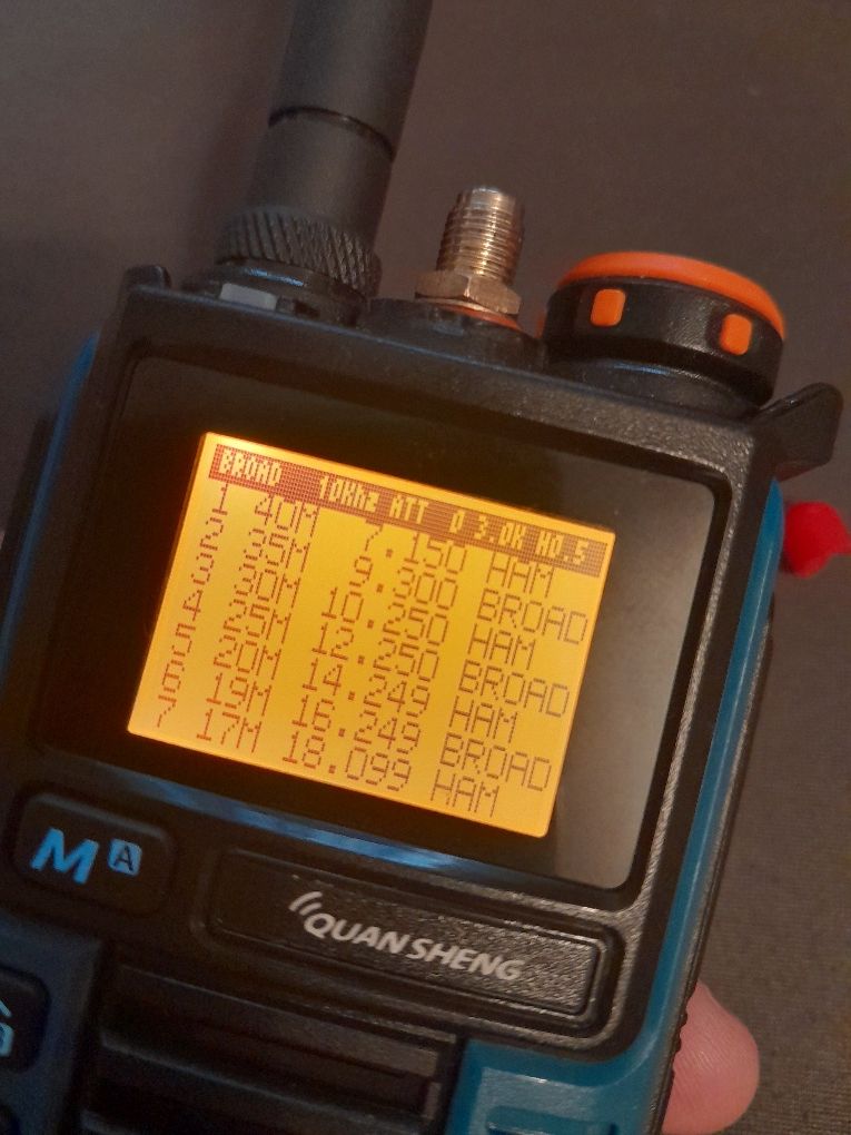 Radio amador Quanshenk K5(99) modificado para HF com modulo  SI4732