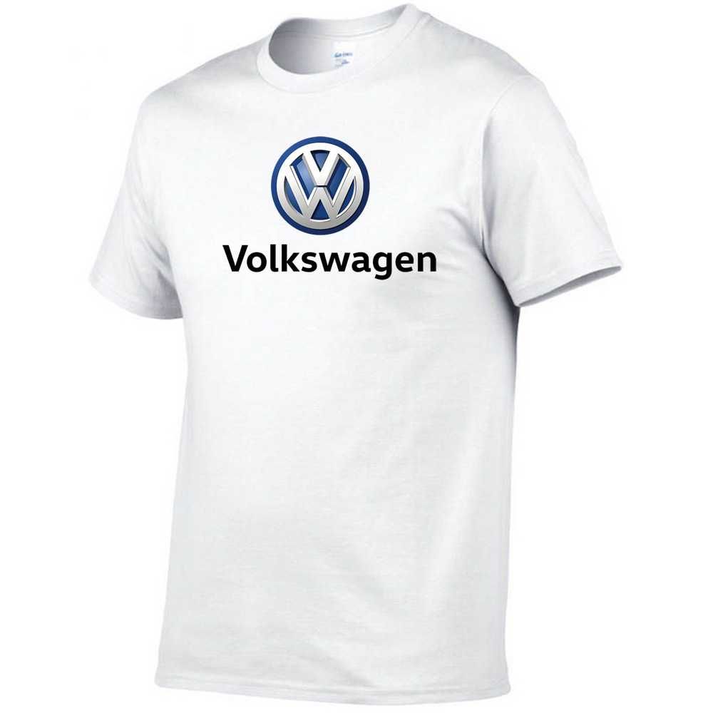 Чоловічв Футболка з логотипом Volkswagen (Фольксваген) чорного кольору