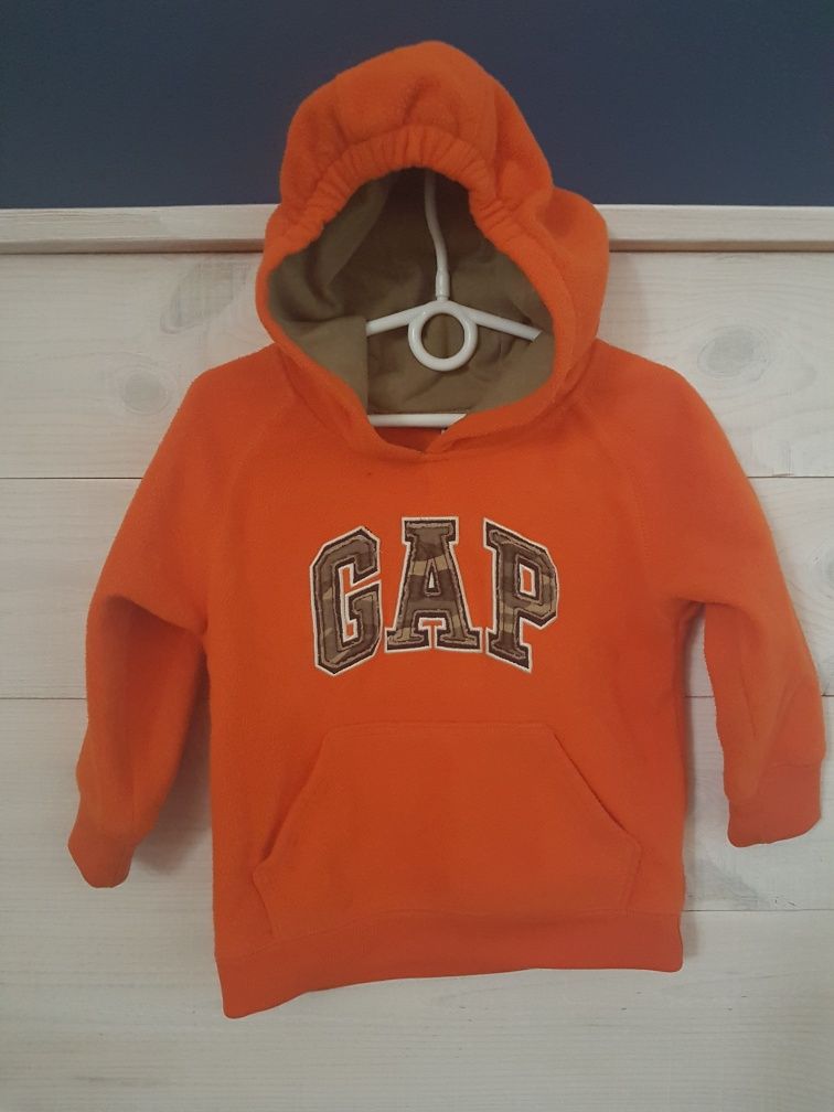 GAP bluza polar 3 latka kaptur kangurka dres