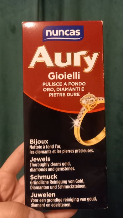 Środek płyn do czyszczenia biżuterii złota diamentów kamieni nuncas Au