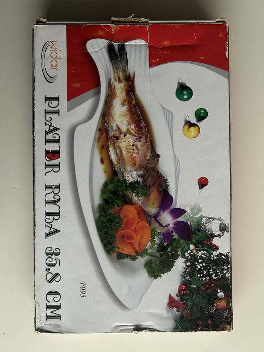 Patera do ryby karpia Wigilia i nie tylko talerz do serwowania nowa