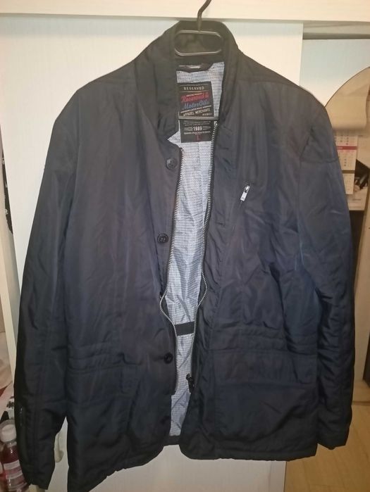 Kurtka płaszcz męski Reserved jesienna granatowy
