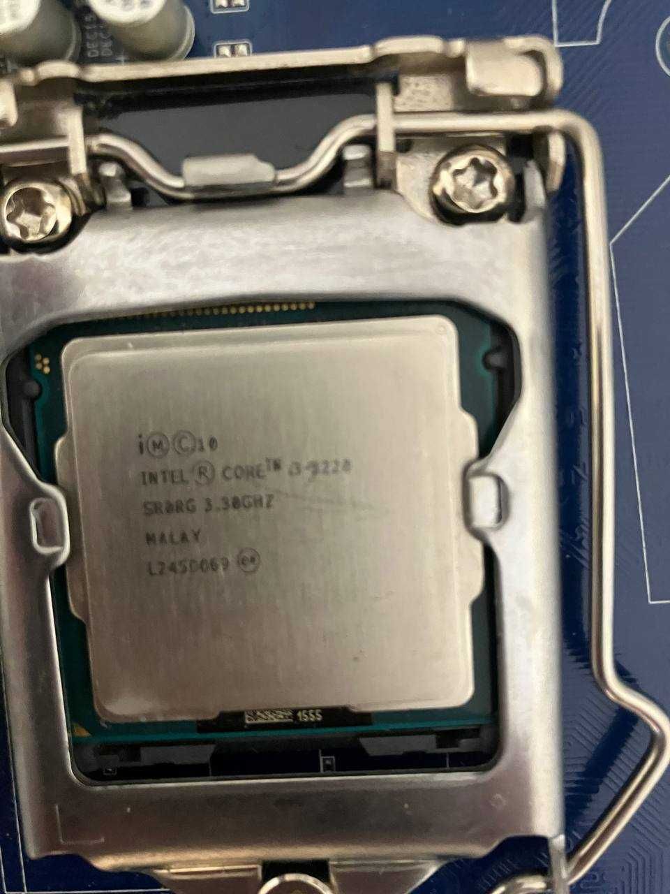 Комплект матплата Gigabyte GA-B75M-D2V (rev 1.0) + процессор I3-3220