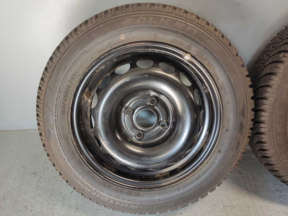 Koła stal 14 Opel Karl 4x100, 165/65R14 Falken, 2019 rok, Agila