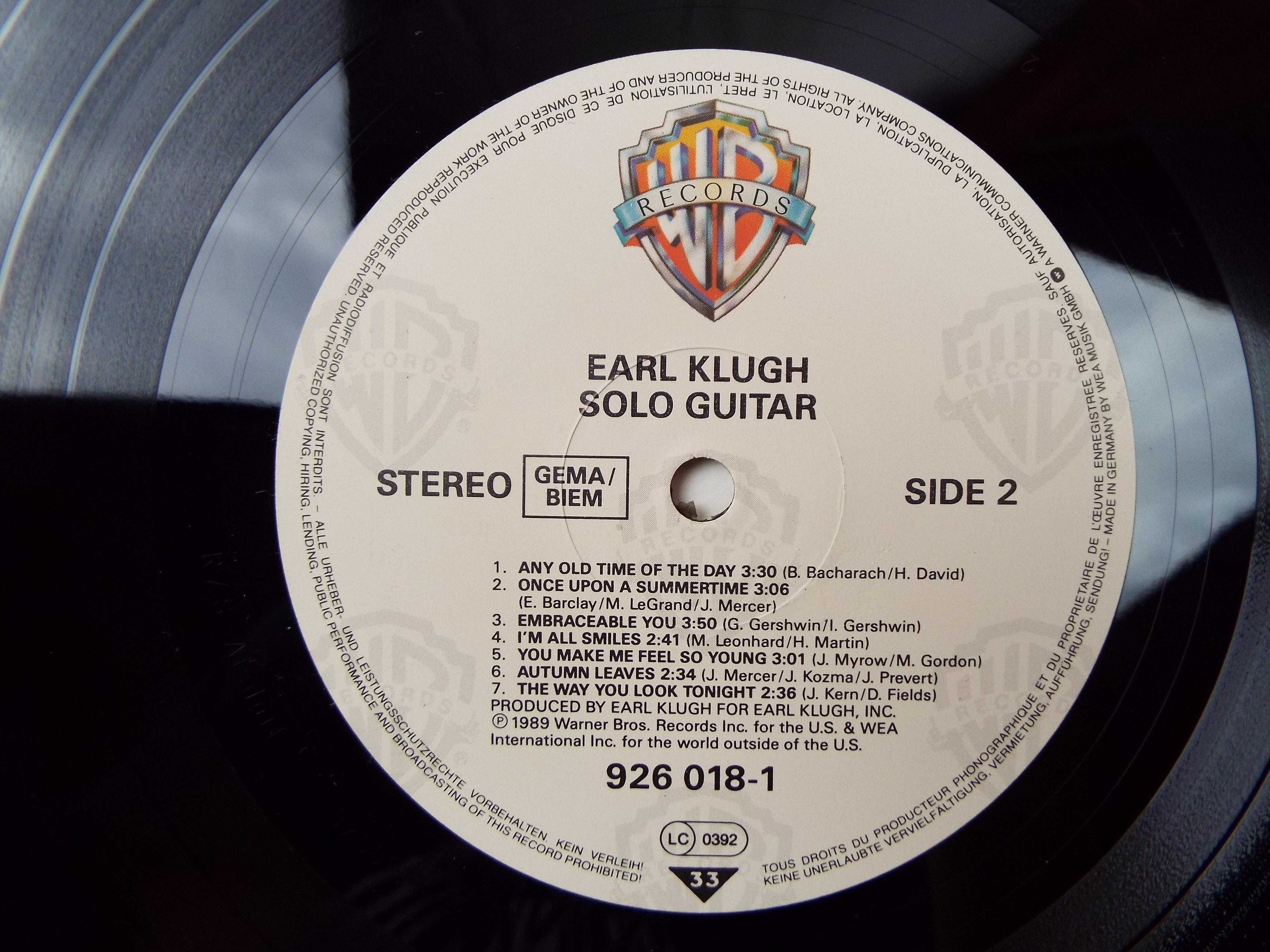 Płyta winylowa Earl Klugh  solo Guitar