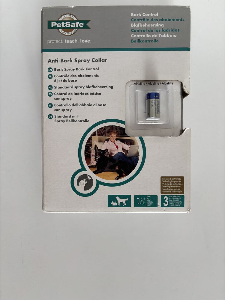 Obroża antyszczekowa ze sprayem – PetSafe Basic Spray Bark Control