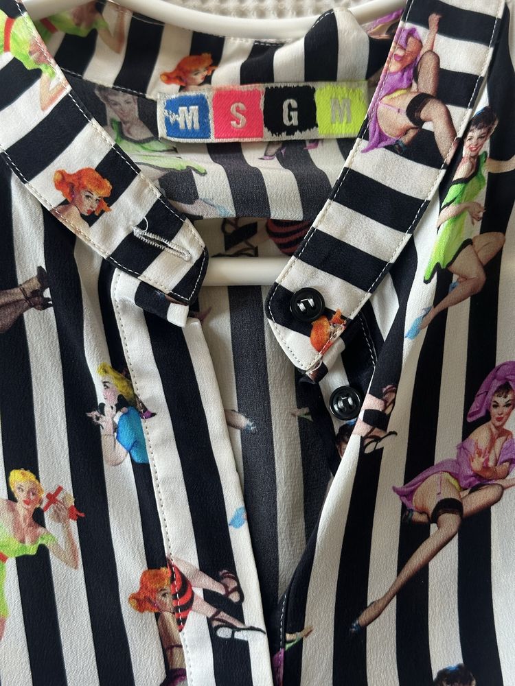 Сорочка MSGM оригінал 100% шовк