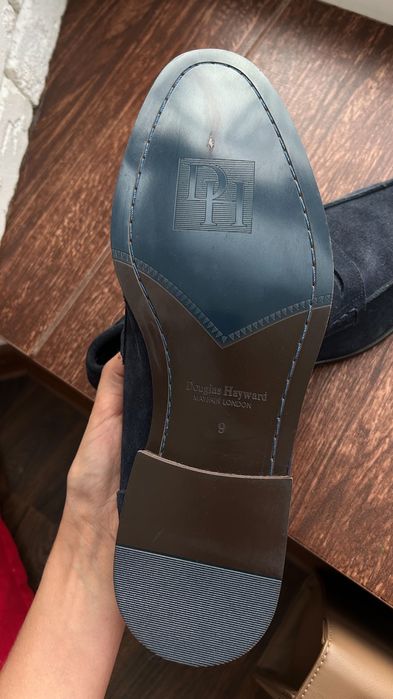 Чоловічі лофери з натуральної замші