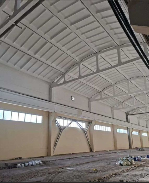 Піскоструй, фарбування стель, стін ангарів, складів, металоконструкцій