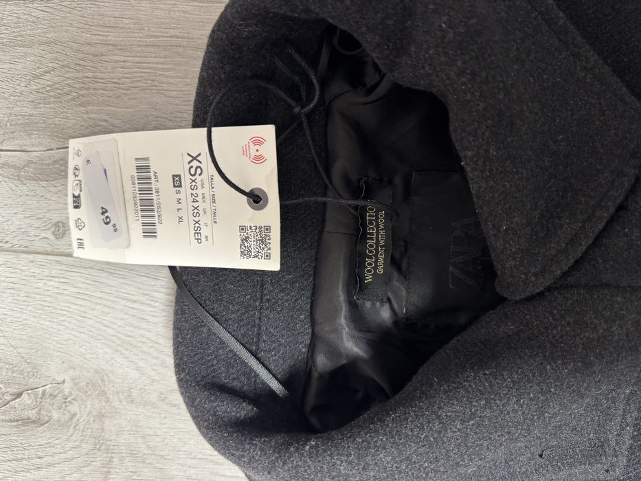 Пальто ZARA оверсайз xs розмір