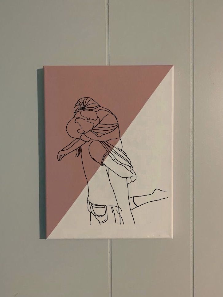 Quadro em desenho outline