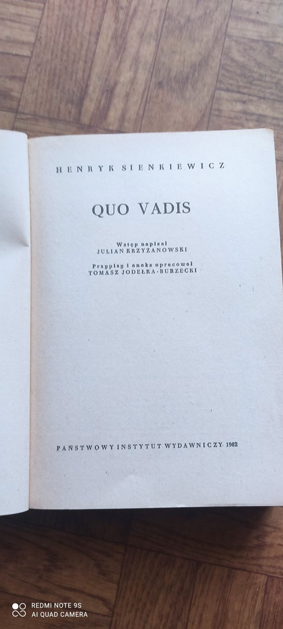 H. Sienkiewicz Quo Vadis