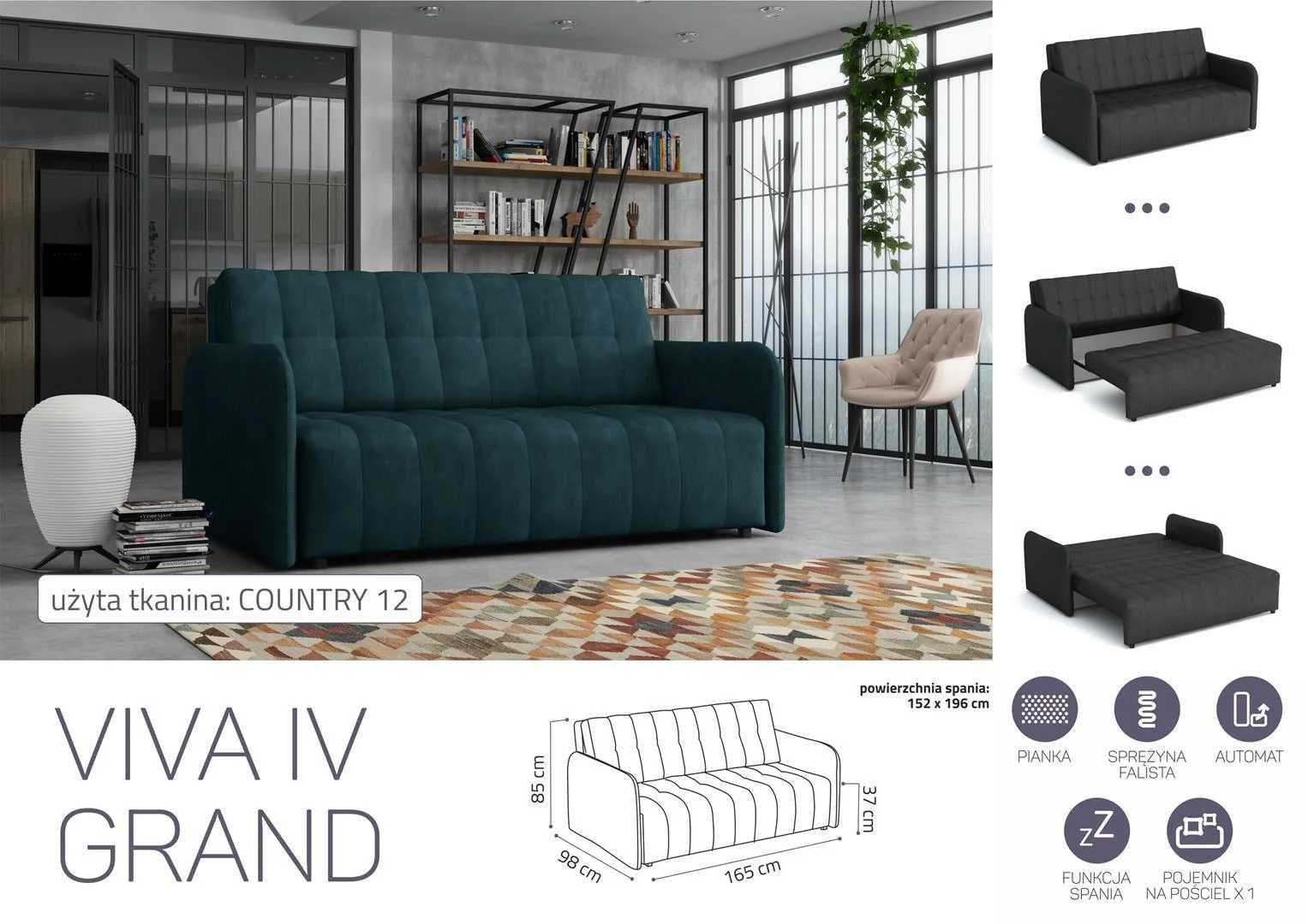 Sofa/Kanapa Viva IV Grand