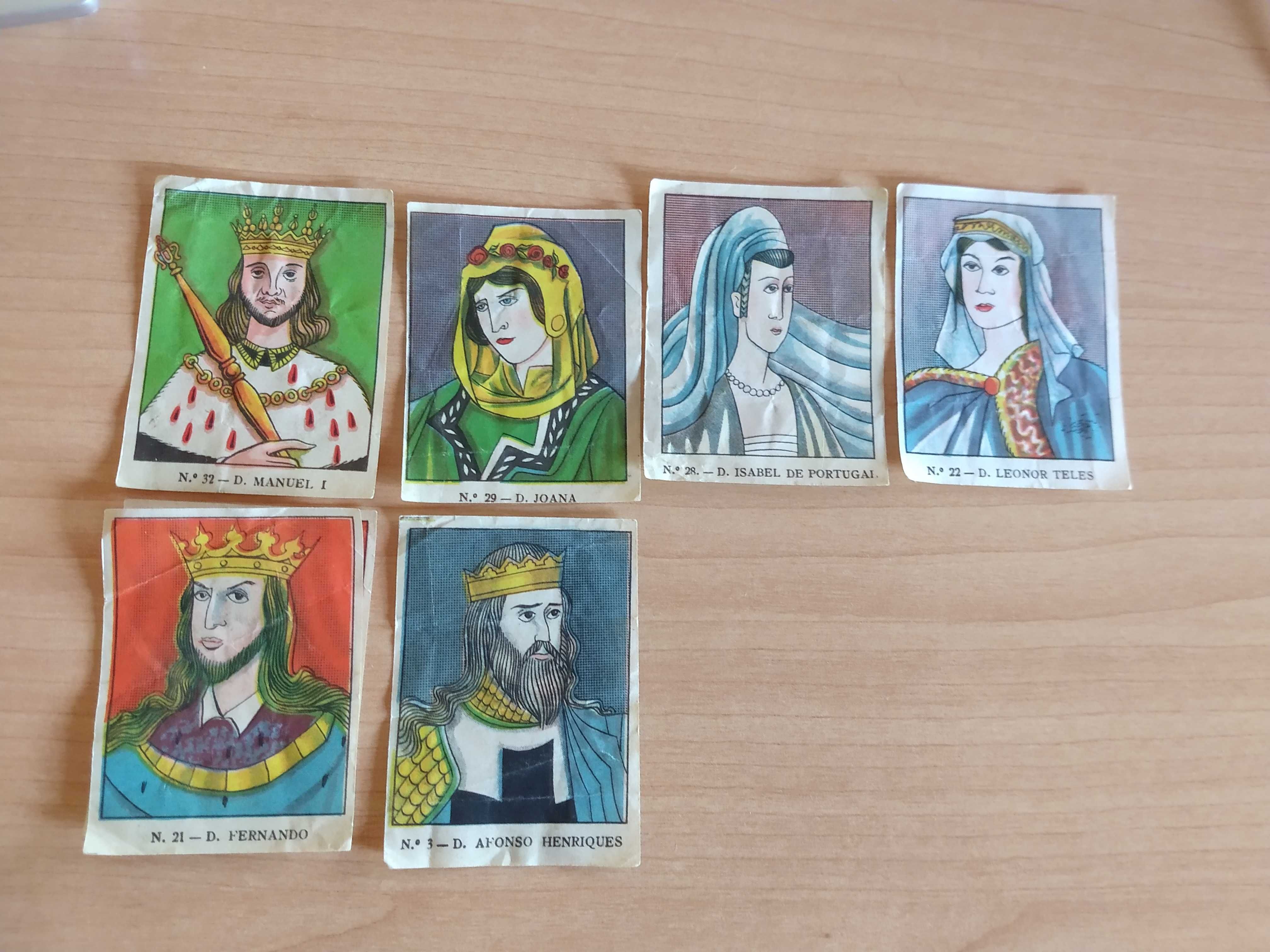 Cromos Caramelos Reis e Rainhas de Portugal