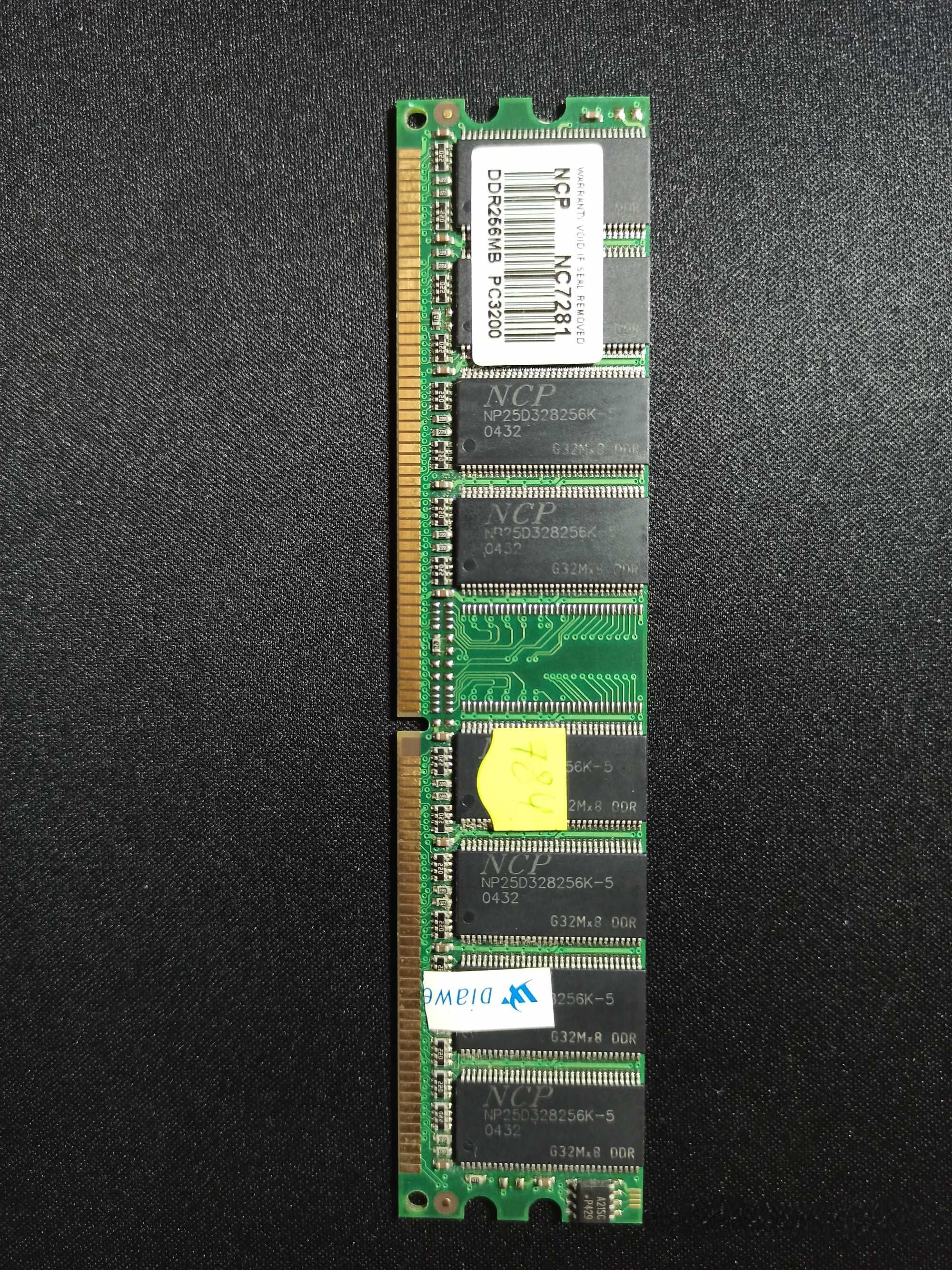 Оперативна пам'ять NCP DDR 256MB PC3200 400MHz, NC 7281