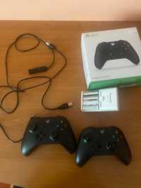 2x pad xbox one zestaw ładowarka baterie i adapter