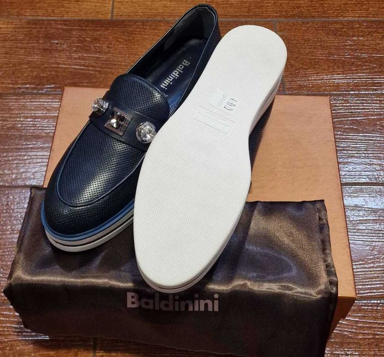 Жіночі шкіряні лофери "Baldinini" оригінал