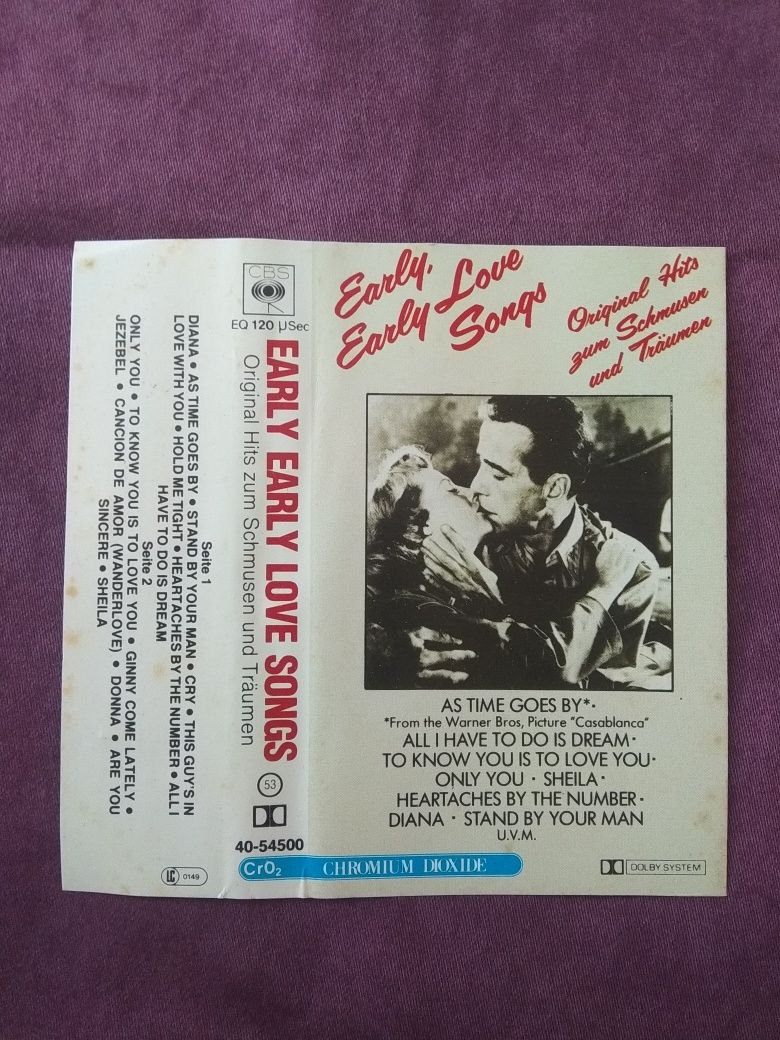 Early, Early Love Songs, аудиокассета кассета с музыкой с песнями