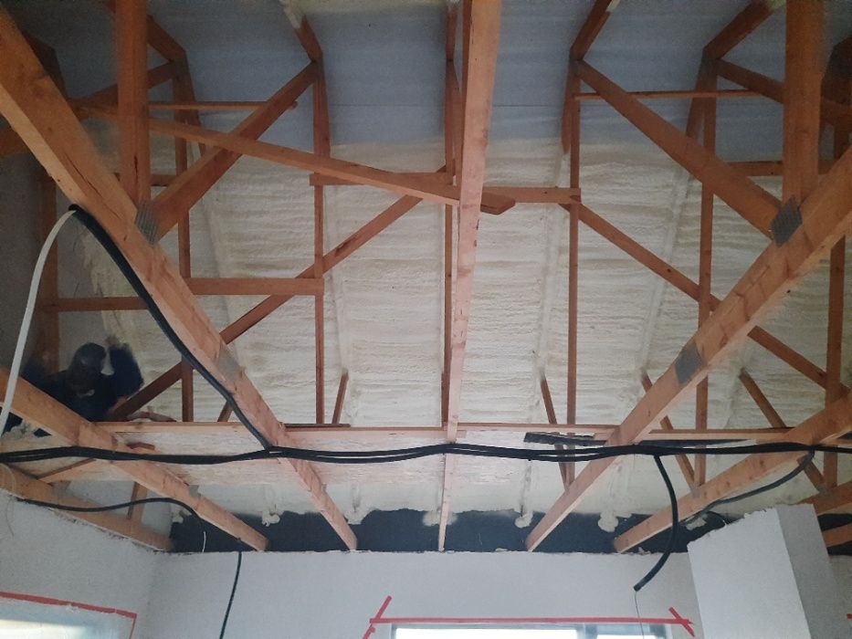 Ocieplenie pianą PUR dachu, piana PUR WIESZAKI GRATIS, JUŻ OD 65 ZL/M2