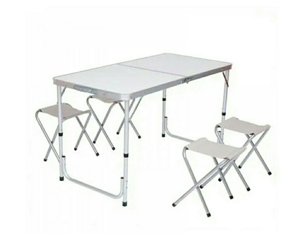 Стіл і 4 стільці для пікніка. Стіл +4 стільці. Розкладний стіл