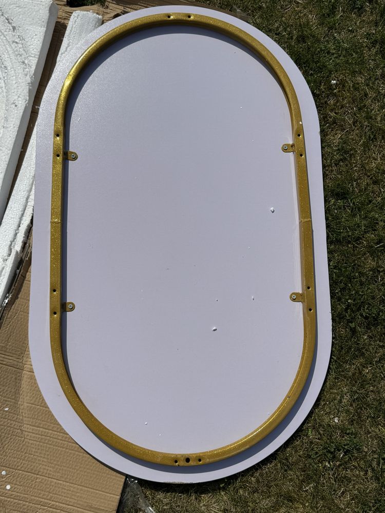Stolik kawowy marmur złoty 60x100