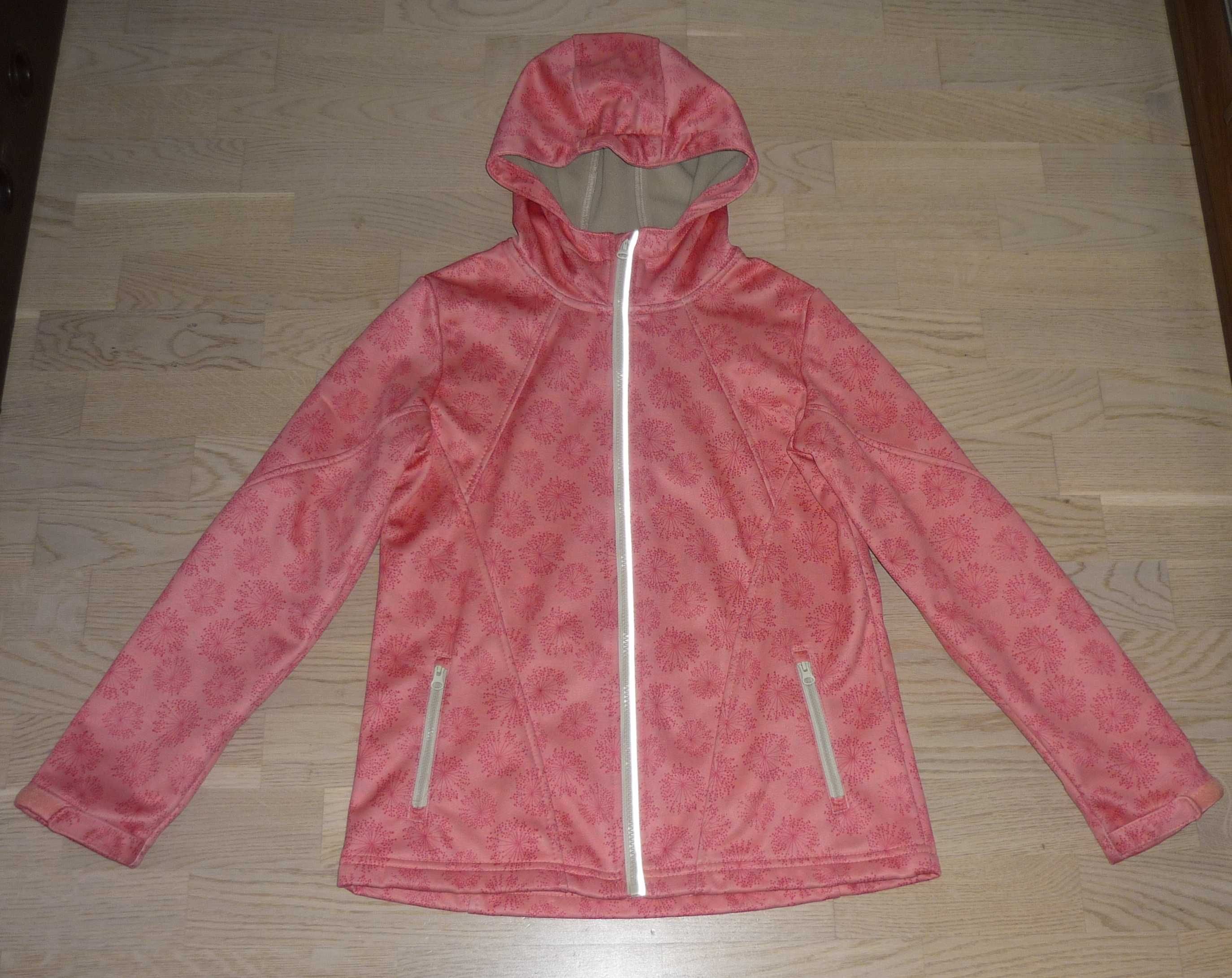 Kurtka z kapturem softshell 9-10 lat odblaski Crivit Wiosna