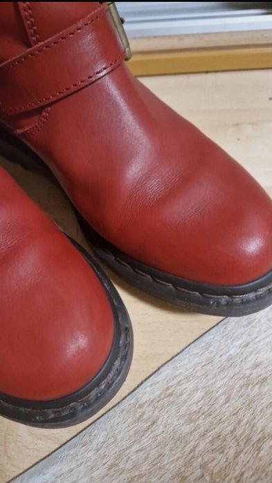 Czerwone martensy botki 38