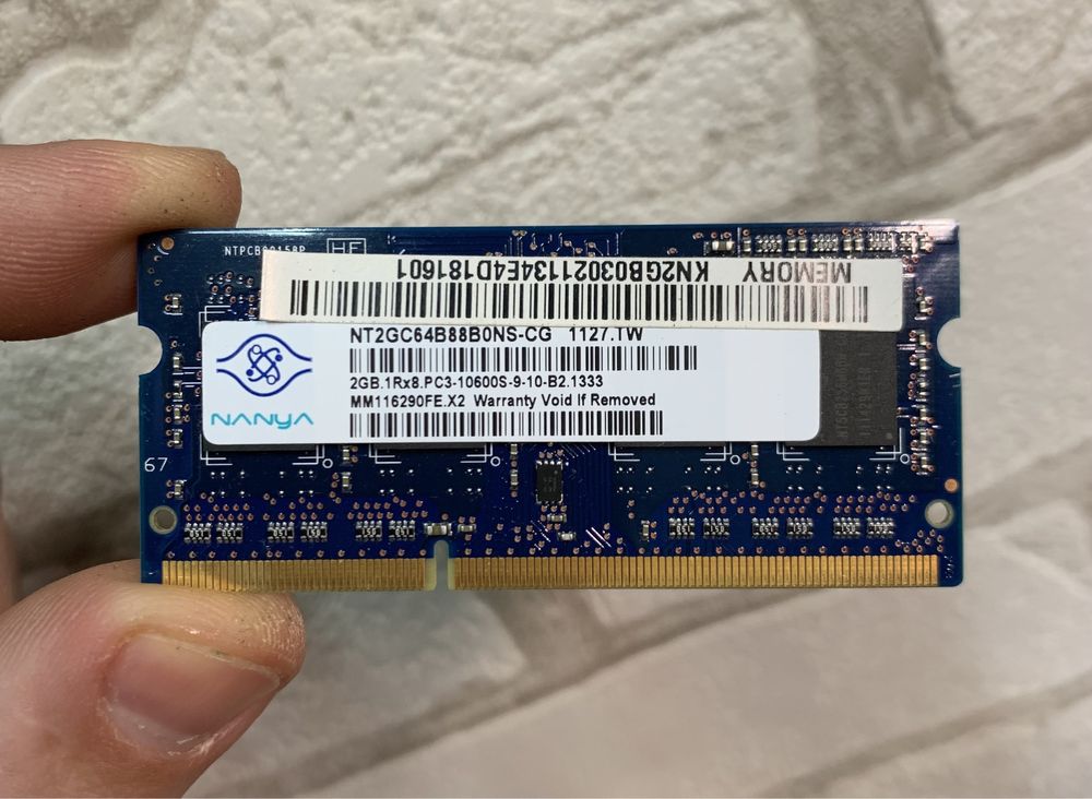 Оперативная память для ноутбука DDR 2, 3 1gb, 2gb, оперативка б/у