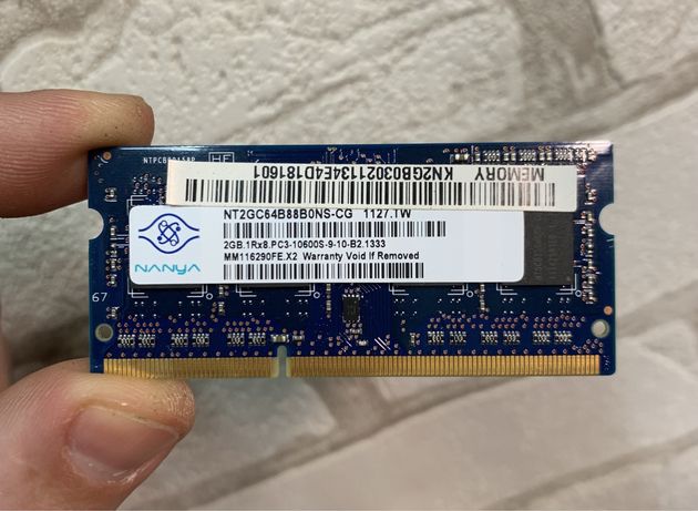 Оперативная память для ноутбука DDR 3 2gb, оперативка б/у