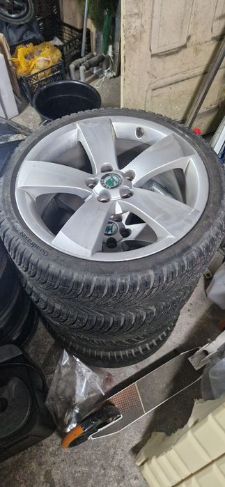 Kola 17 cali 5×100 skoda Opony kleber  wielosezonowe 205/40/17