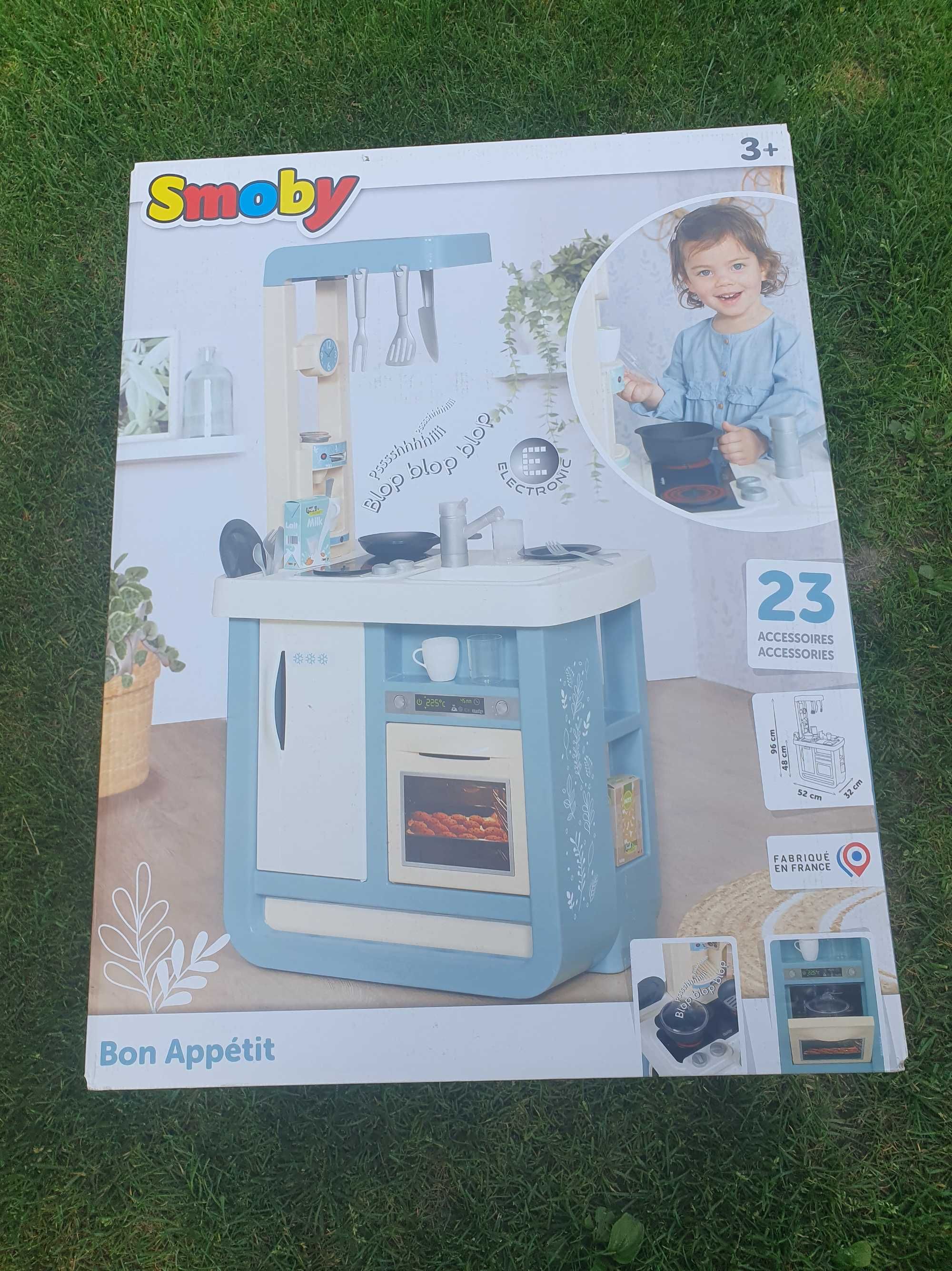 NOWA SMOBY elektroniczna Kuchnia Bon Apetit 23 elementy