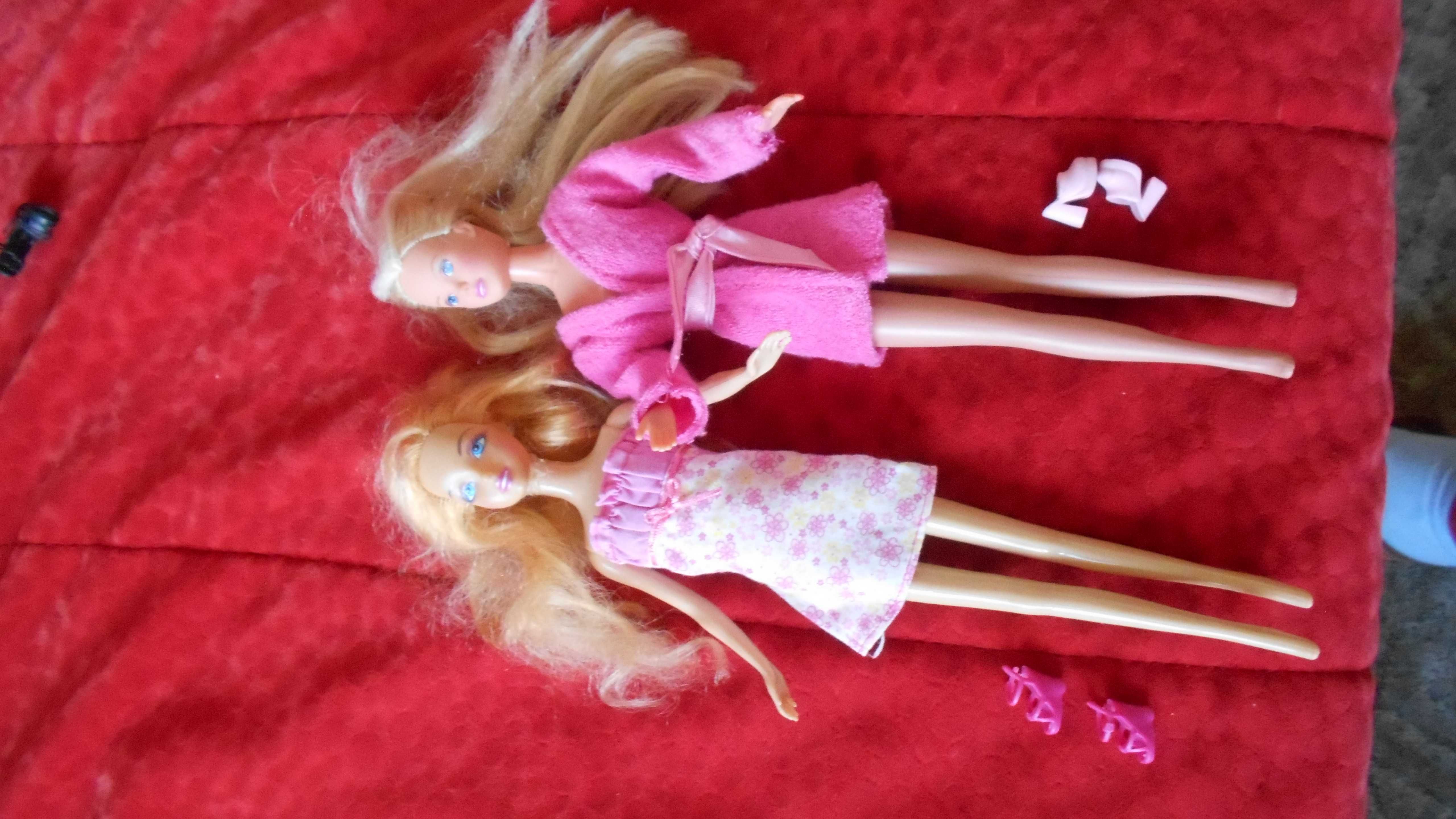 Lalki Barbie   2szt w kolorowych ubrankach