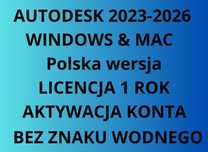 Autodesk 2026  Jeden Rok Licencja