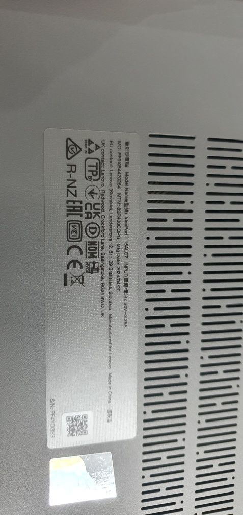 Lenovo ideapad 1 15ALC7 peças