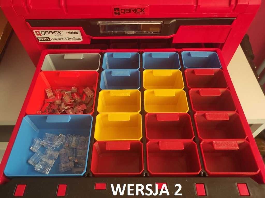 Akcesoria Qbrick System PRO Drawer 3 lub 3 Dodatkowe pojemniki