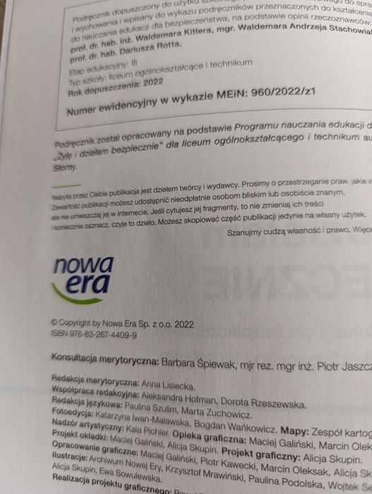 Syje i dzialam bezpiecznie klasa1