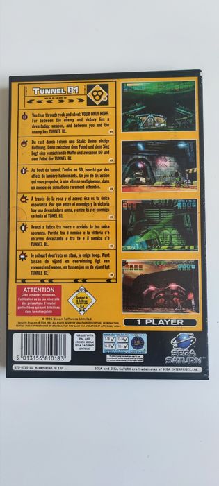 Tunnel B1 Completo - Sega Saturn - Estado Impecável